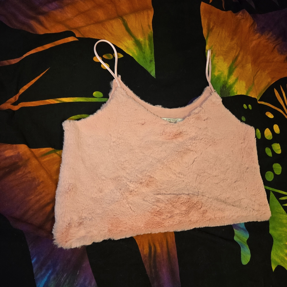 Forever 21 Pink Fuzzy Camisole
